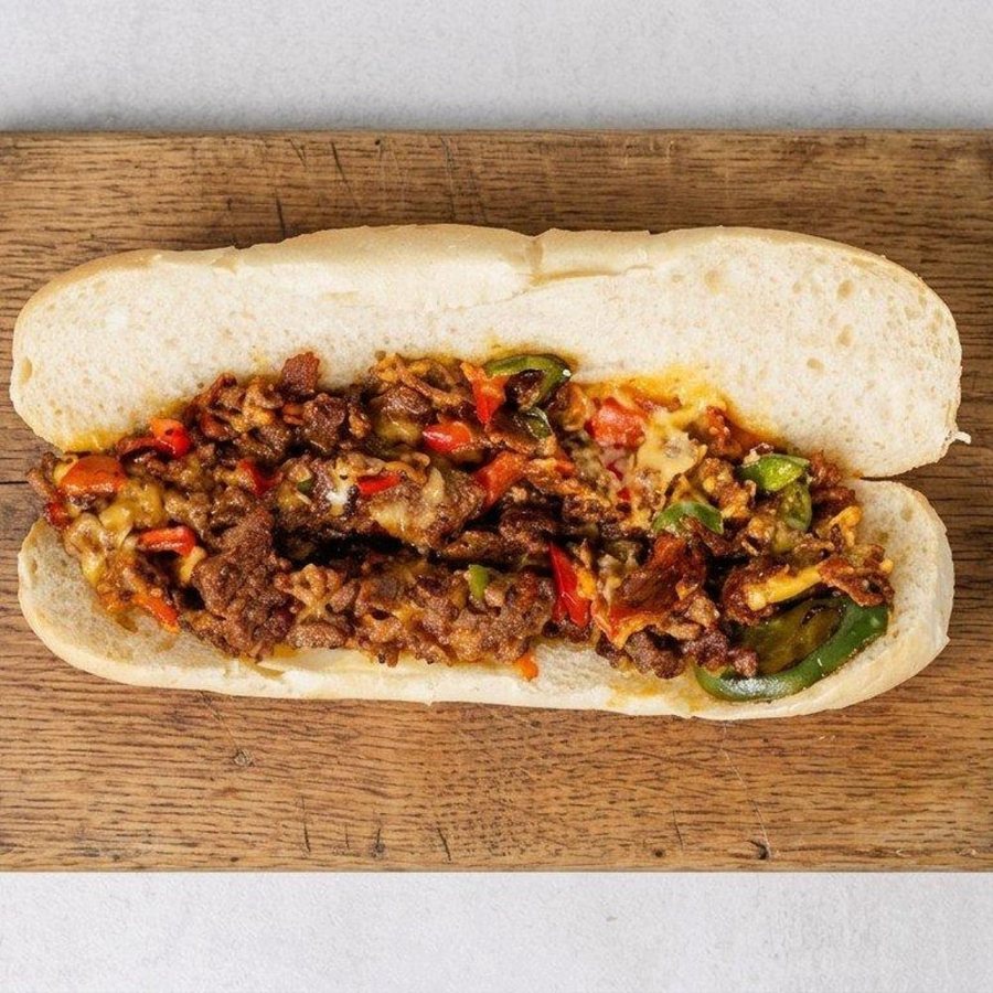 Philly cheese steak on a hero